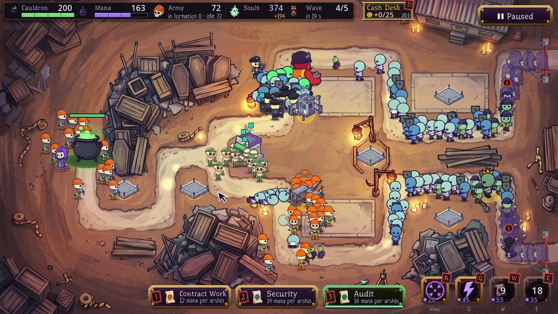 A Ritual formation and the Soul Cauldron during battle