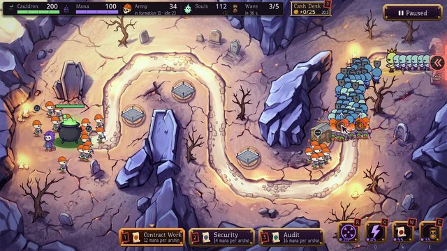 Enemy pressure bends a contract line